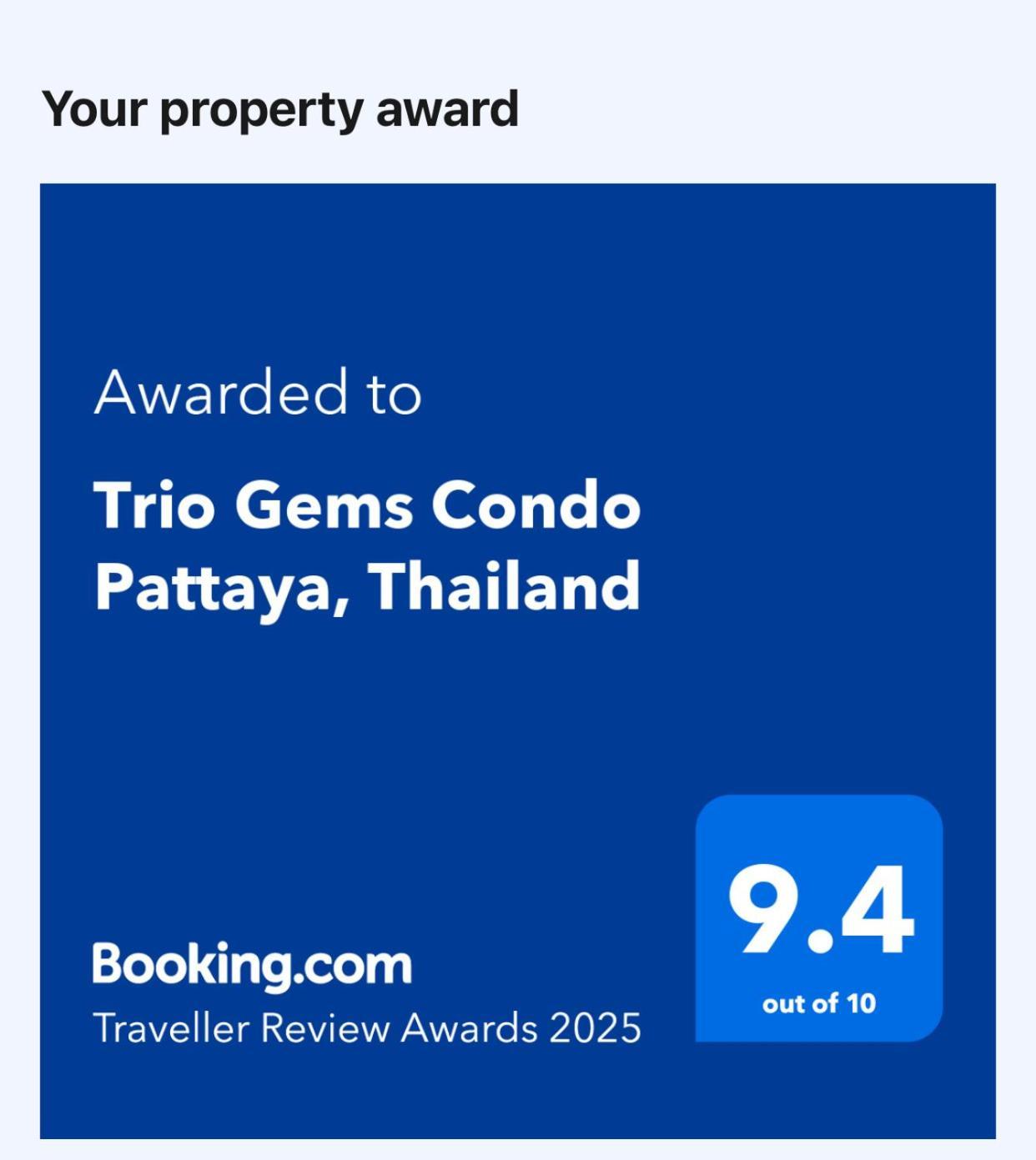Trio Gems Condo Pattaya, Thailand Jomtien Beach Exterior photo